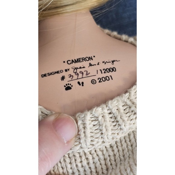 2001 Boyds Bear Yesterdays Child Cameron Perfect Large Doll Numbered 3992/12000 - Picture 10 of 10